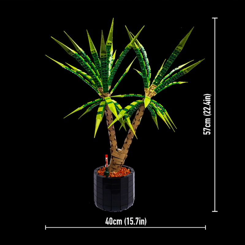 Dracaena Marginata - 1961 parça MOC Dracaena Marginata Ejderha