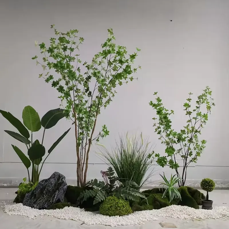Ficus Lyrata Tree - Yapay Ficus Lyrata Ev Ofis Çim