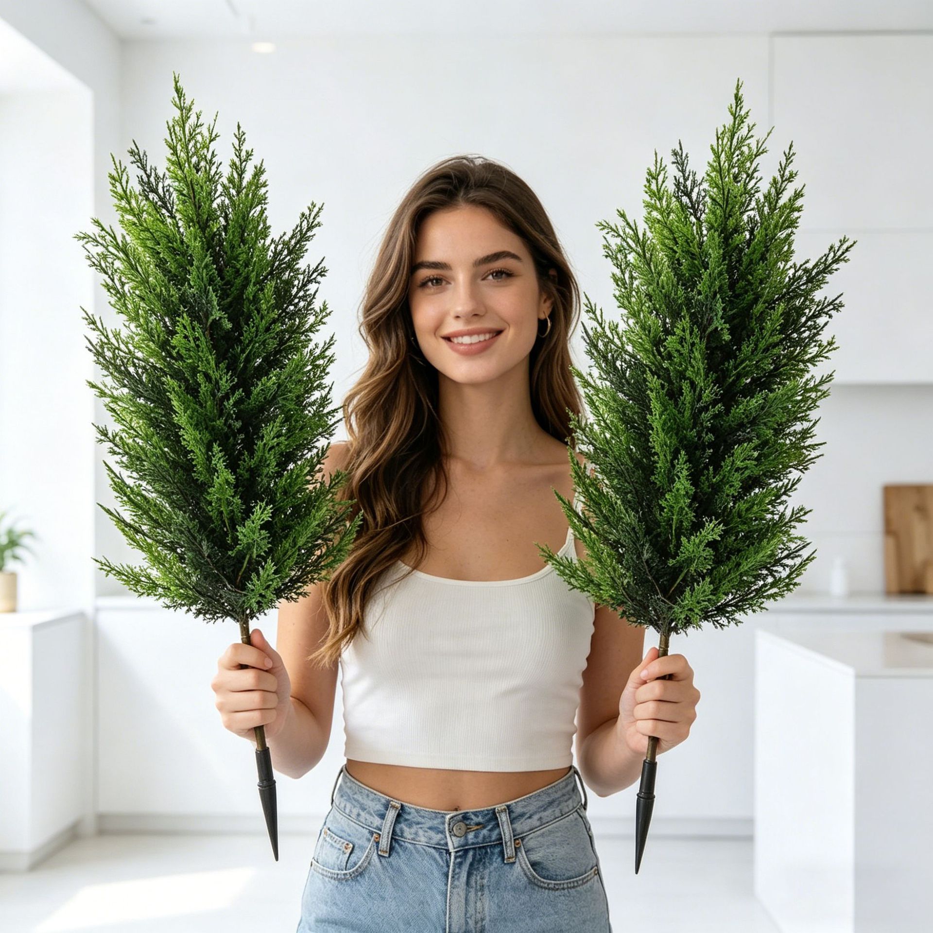 1/2 adet Yapay Selvi Gerçek Do - Dracaena Marginata incelemesi ve fiyatı